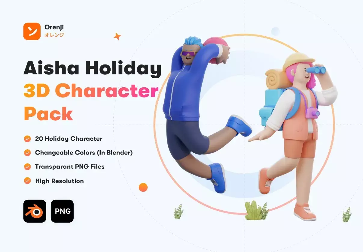 Aisha - Holiday 3D Character Pack