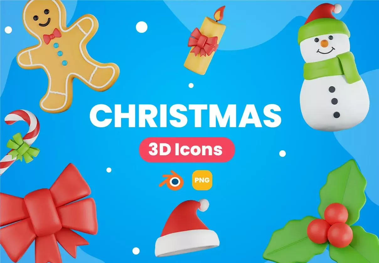 Christmas 3D icons