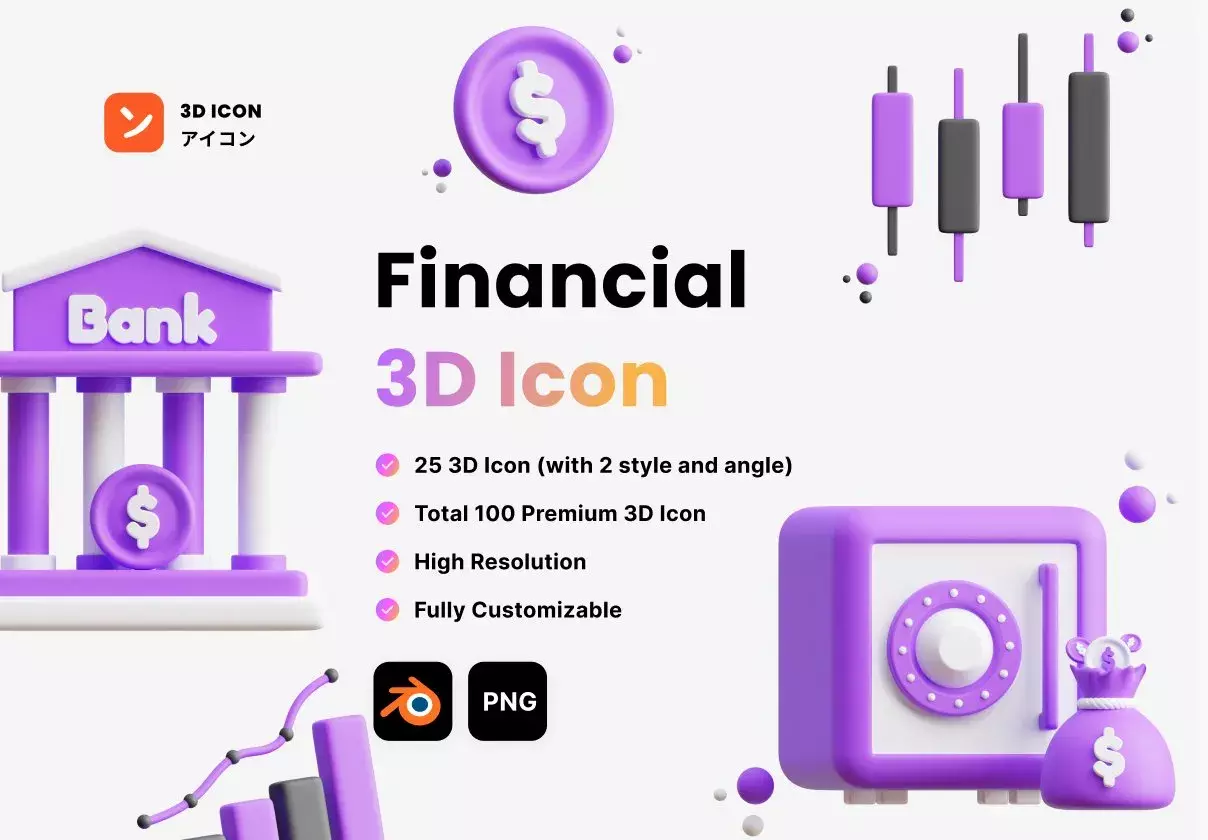 Financial 3D Icon