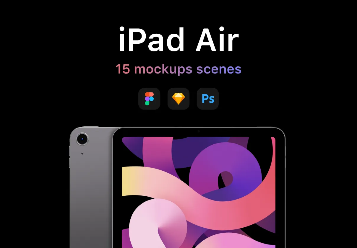 iPad Air 5th Generation Mockup Scenes