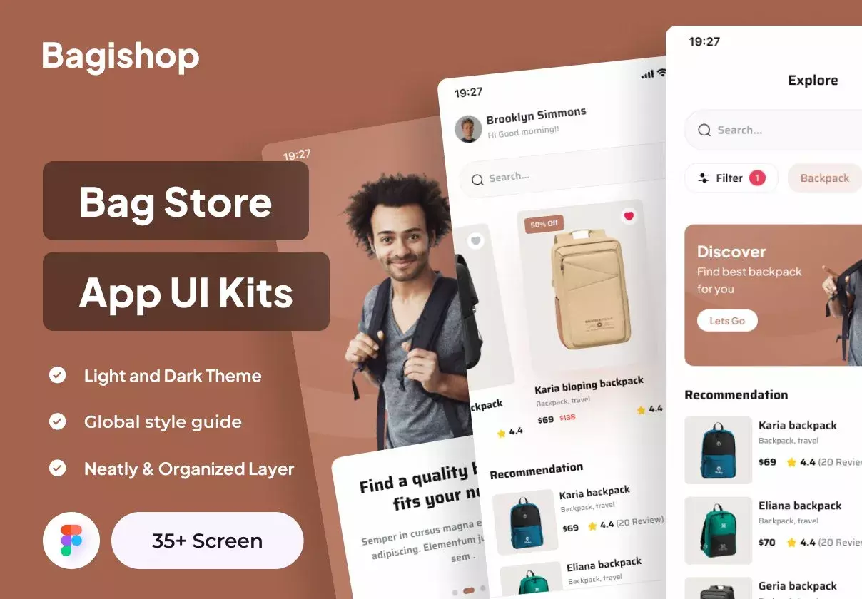 Bagishop - Bag Shop E Commerce App UI Kits