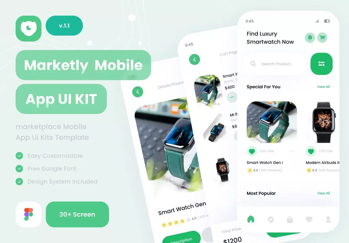 marketly- Marketplace Mobile Apps UI Kits