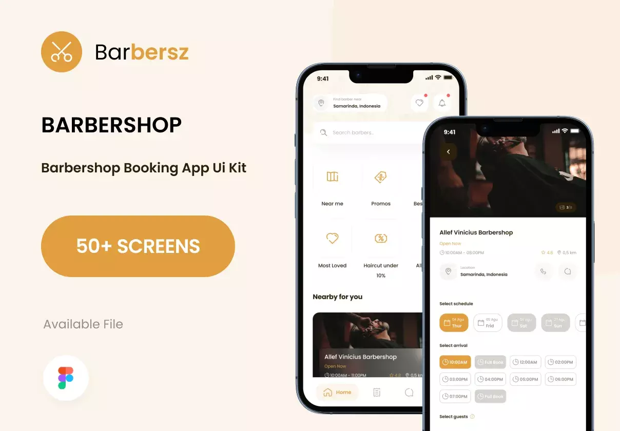 Barbersz UI Kit