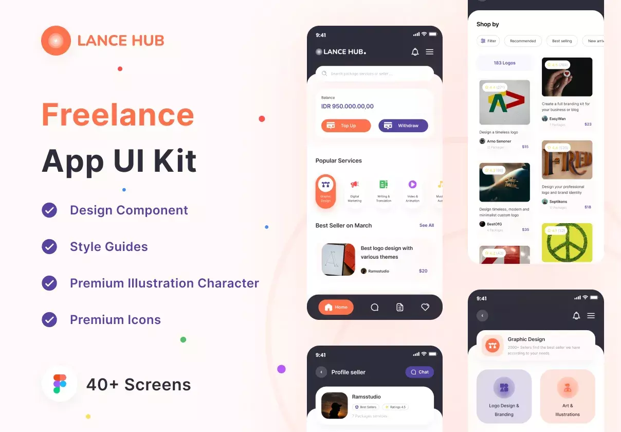 Lance Hub UI Kit