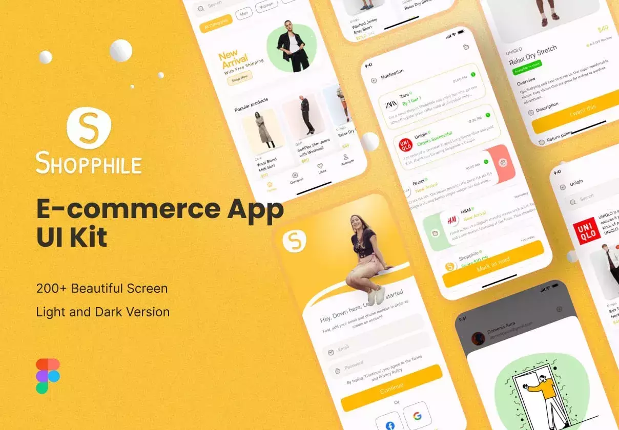 Shopphile - E-commerce App UI Kit