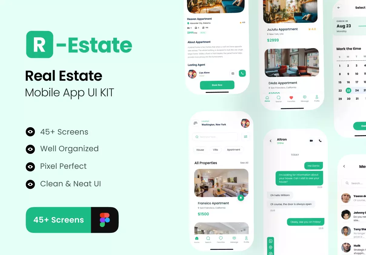 R-Estate - Real Estate App UI Kit