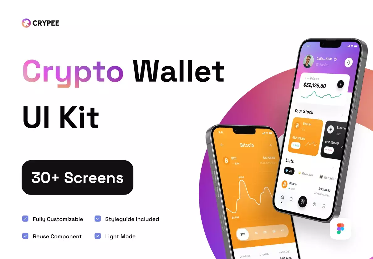 Crypto Wallet Mobile Apps UI Kit