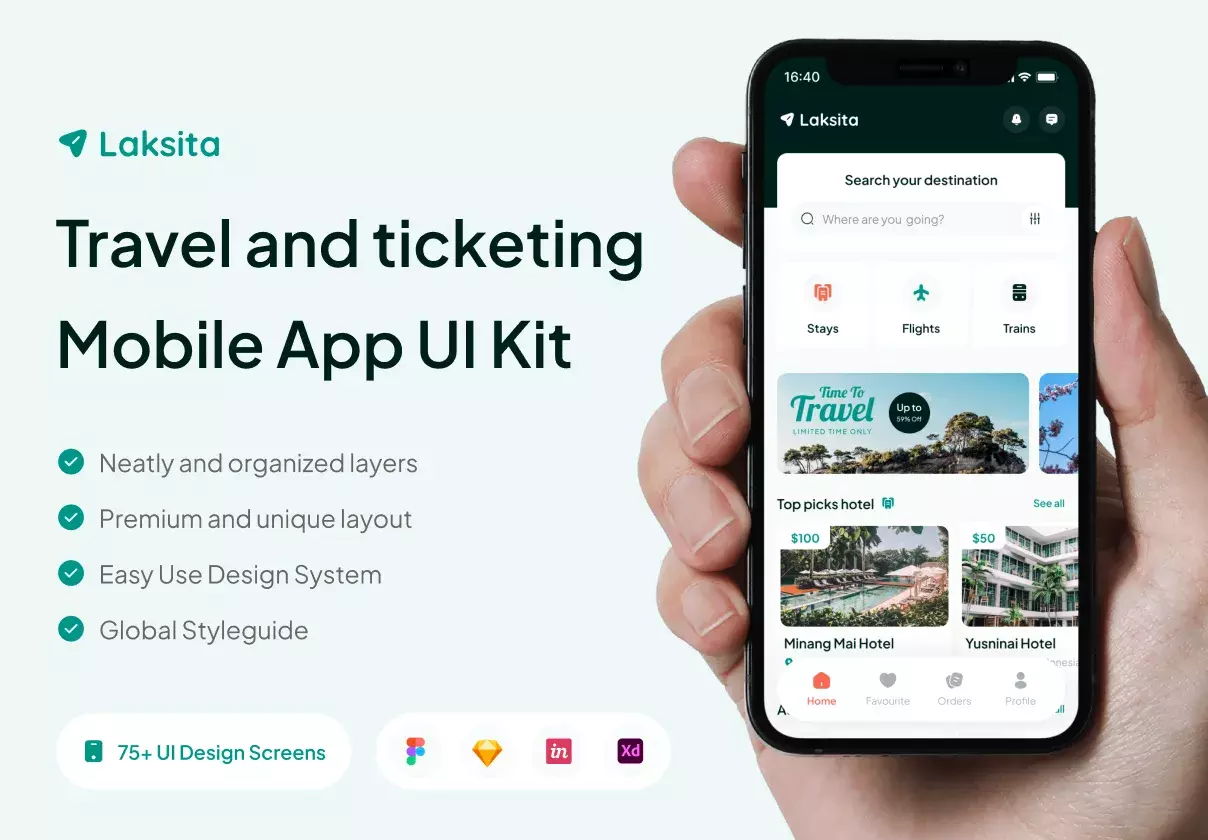 Laksita - Travel Apps UI KIT