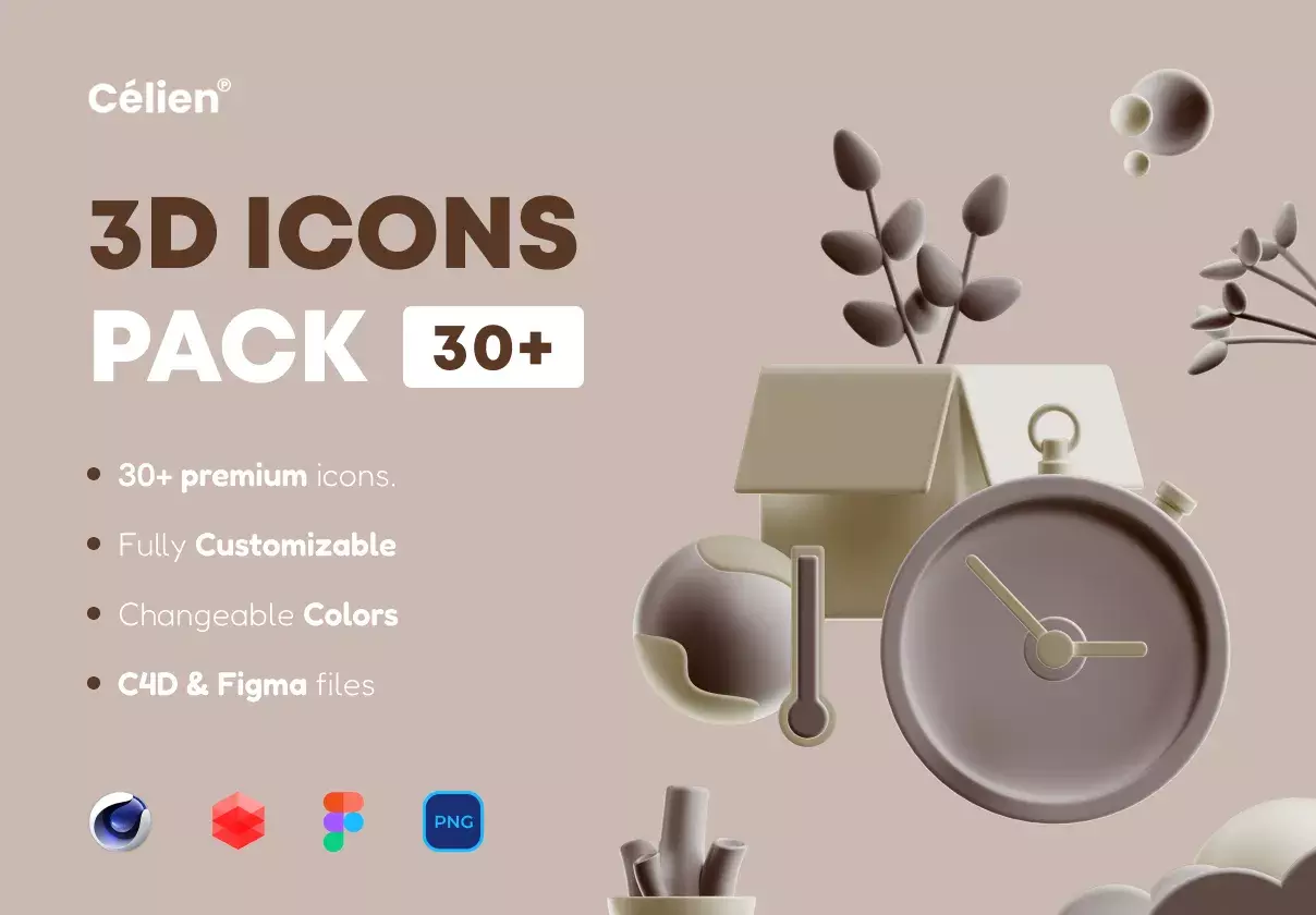 Smooth 3D icons pack !