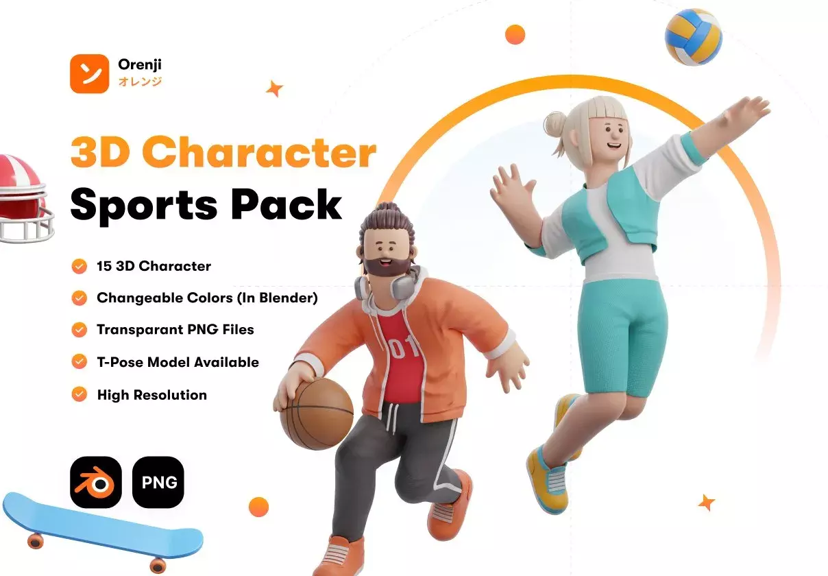 3D Character Sports Pack