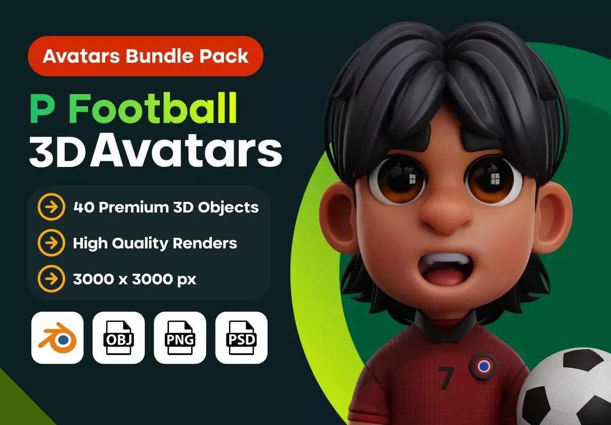 Player Football 3D Avatar