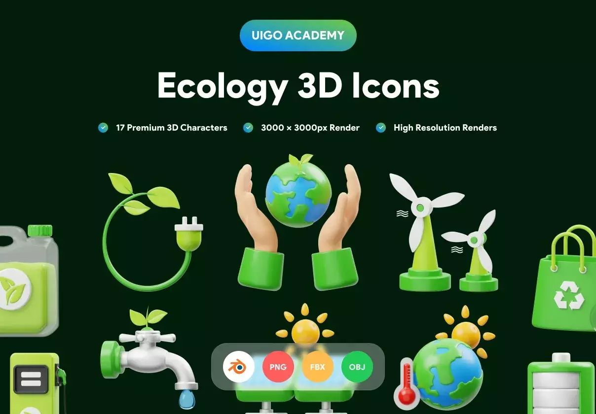 Ecology 3D Icon