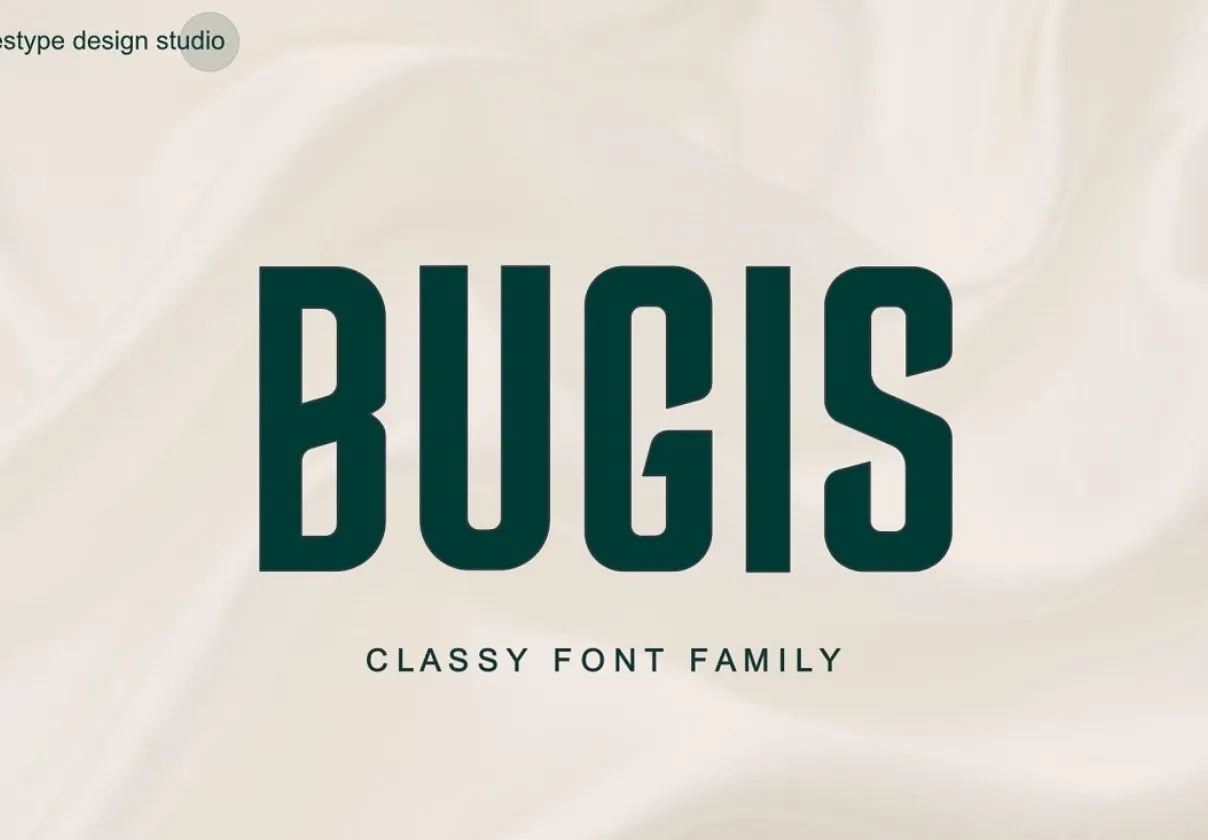 Bugis Upright Font