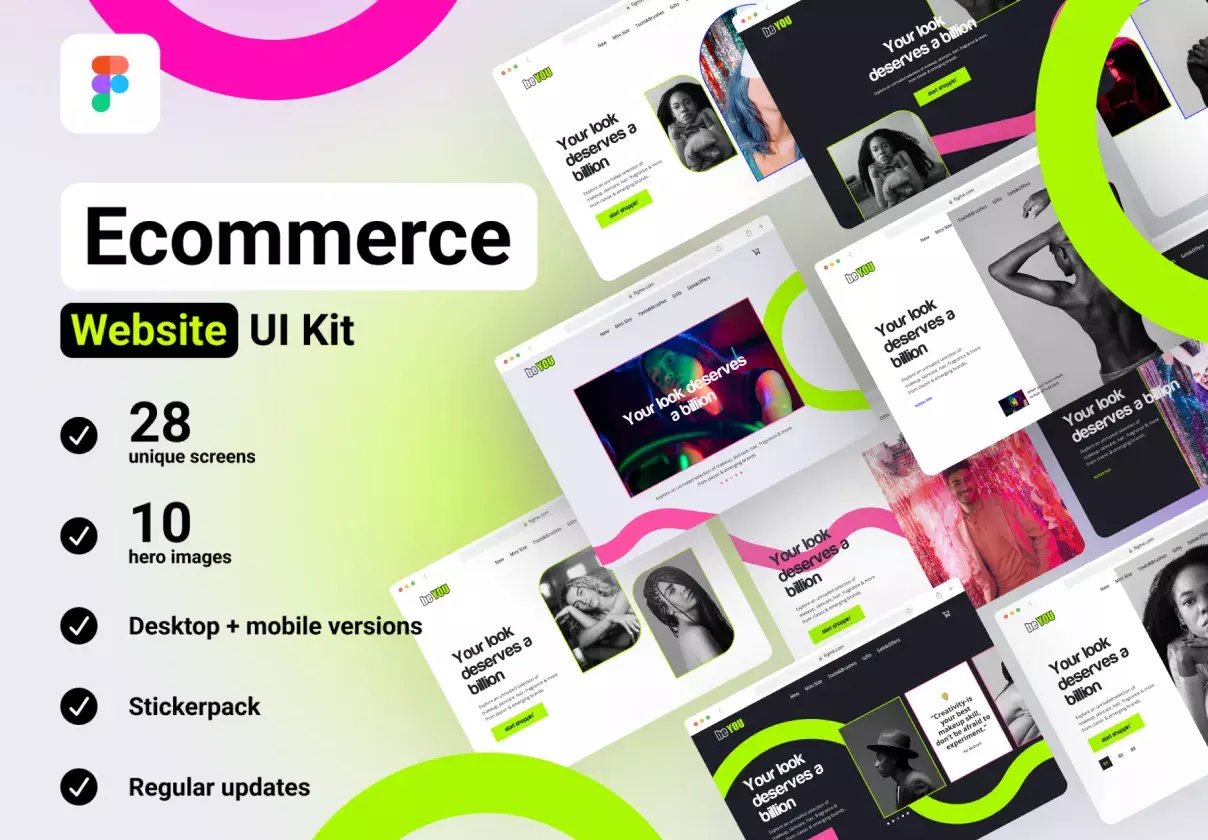 E-commerce website UI Kit