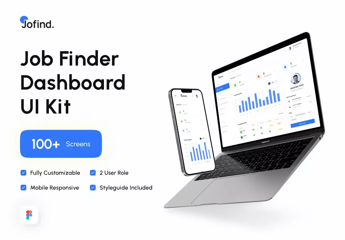 JoFind - Job Finder Dashboard UI Kit