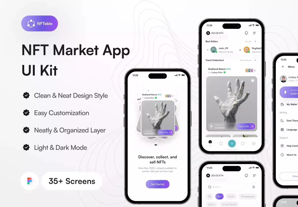 NFTable - NFT Market App UI Kit