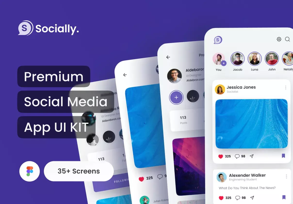 Socially - Social Media App UI Kit