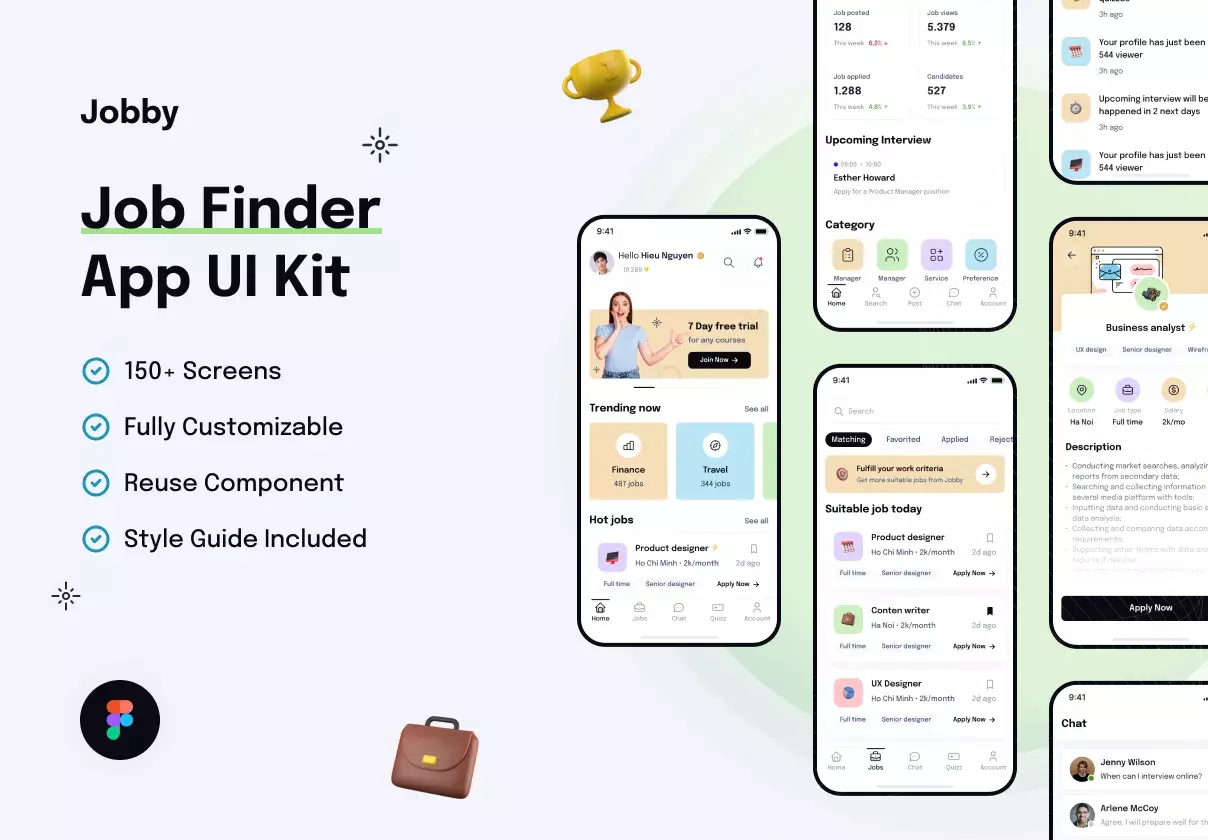 Jobby - Job Finder App UI Kit