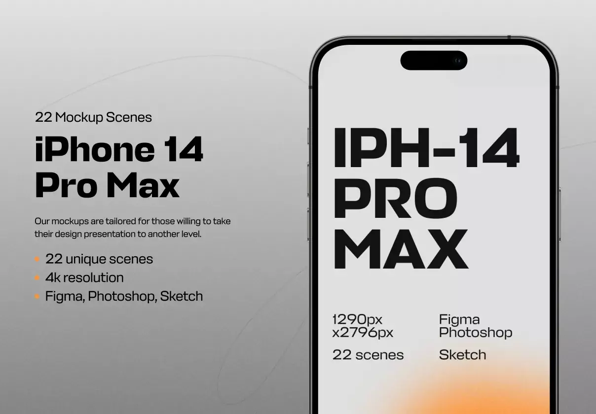 22 Apple iPhone Pro Max Mockups in 4k