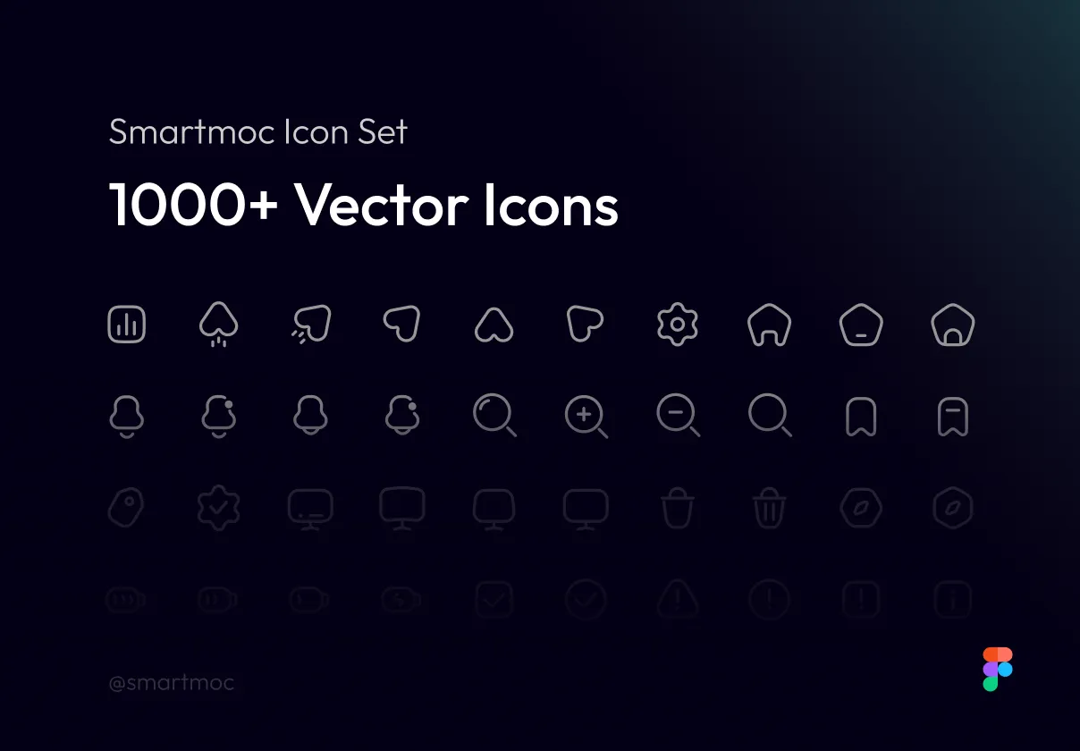 Smartmoc Icon Set | 1,000+ Icons