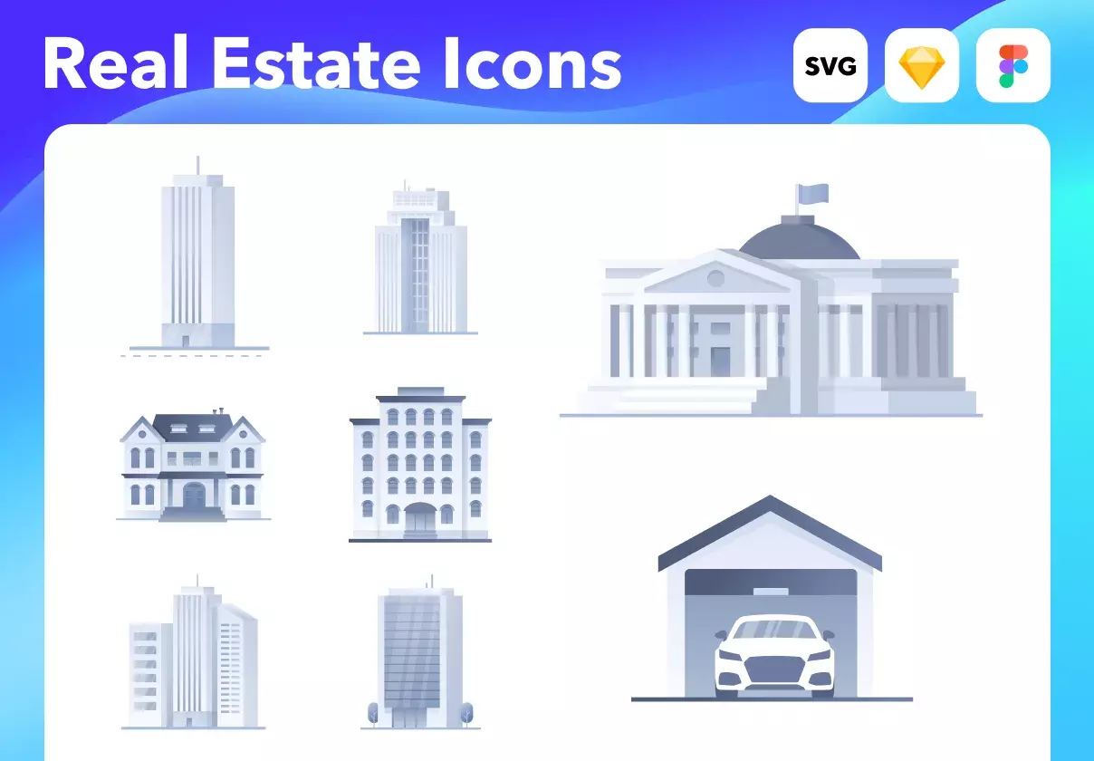 Web Icons Real Estate