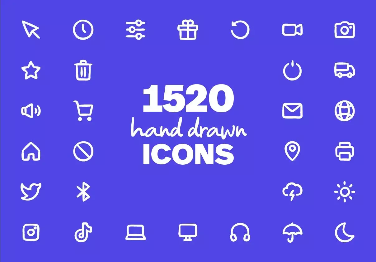 Diverently Handscript Icon Set