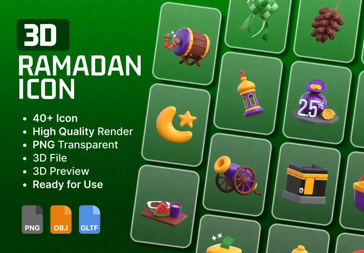 3D RAMADAN ICON