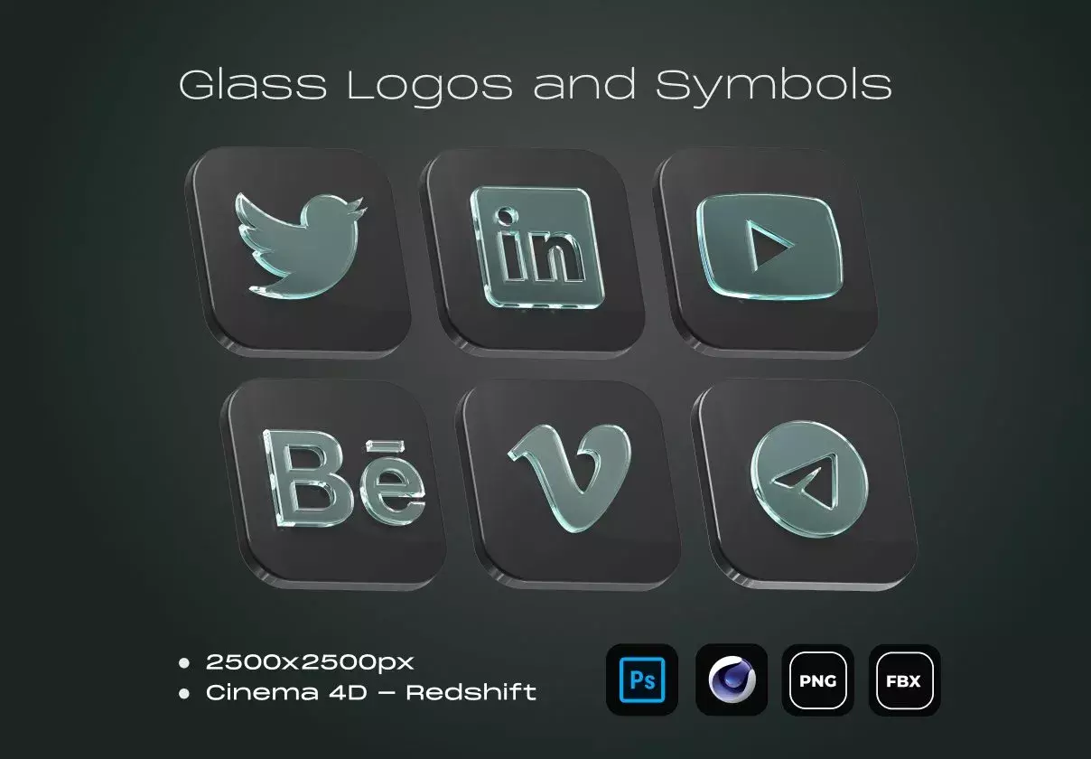 Glass Logos and Symbols