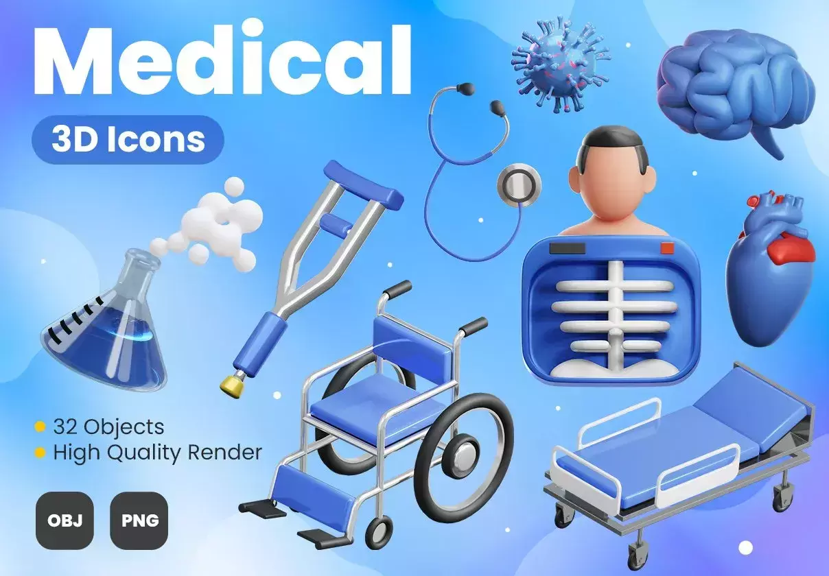 Medical 3D Icons