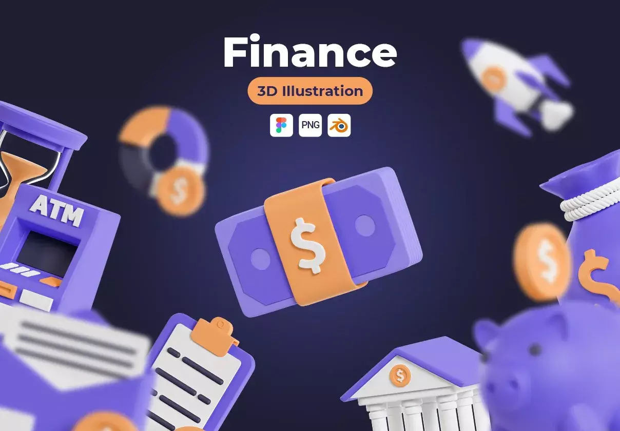 Finance 3D Icons