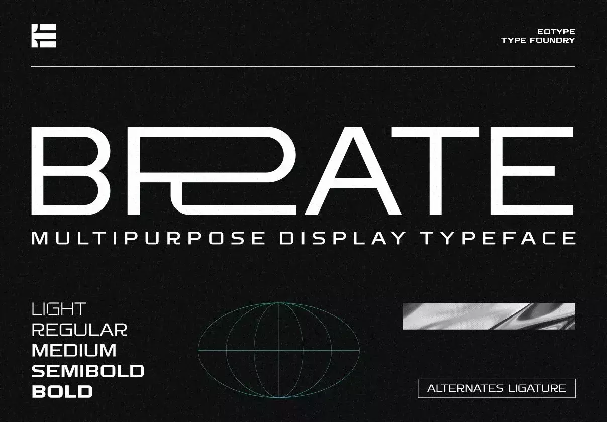 Brate - Family Display Typeface