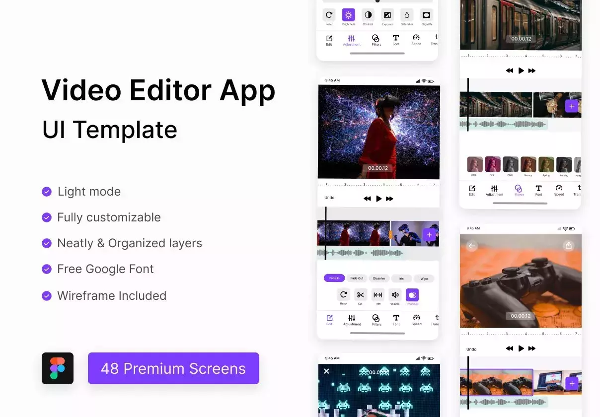 Video Editor App UI