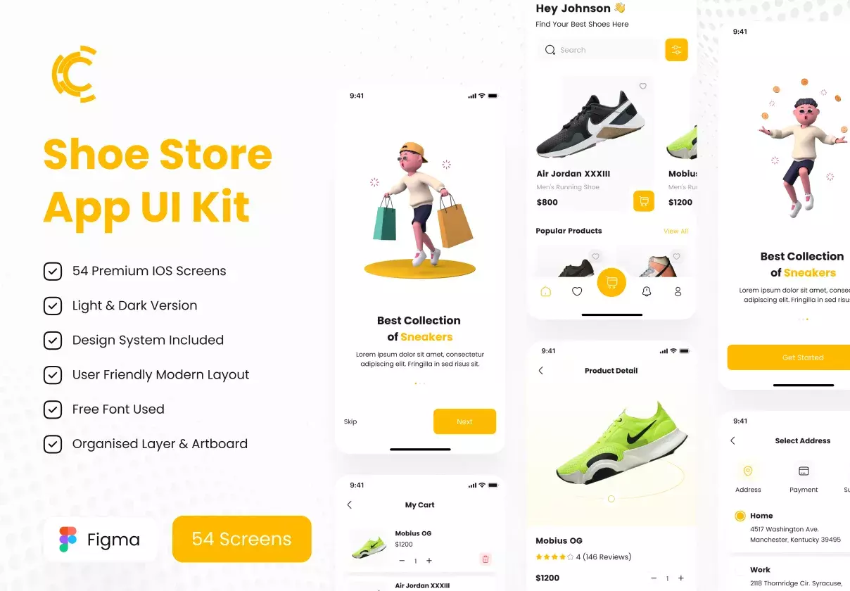 Shoe Store App UI Kit