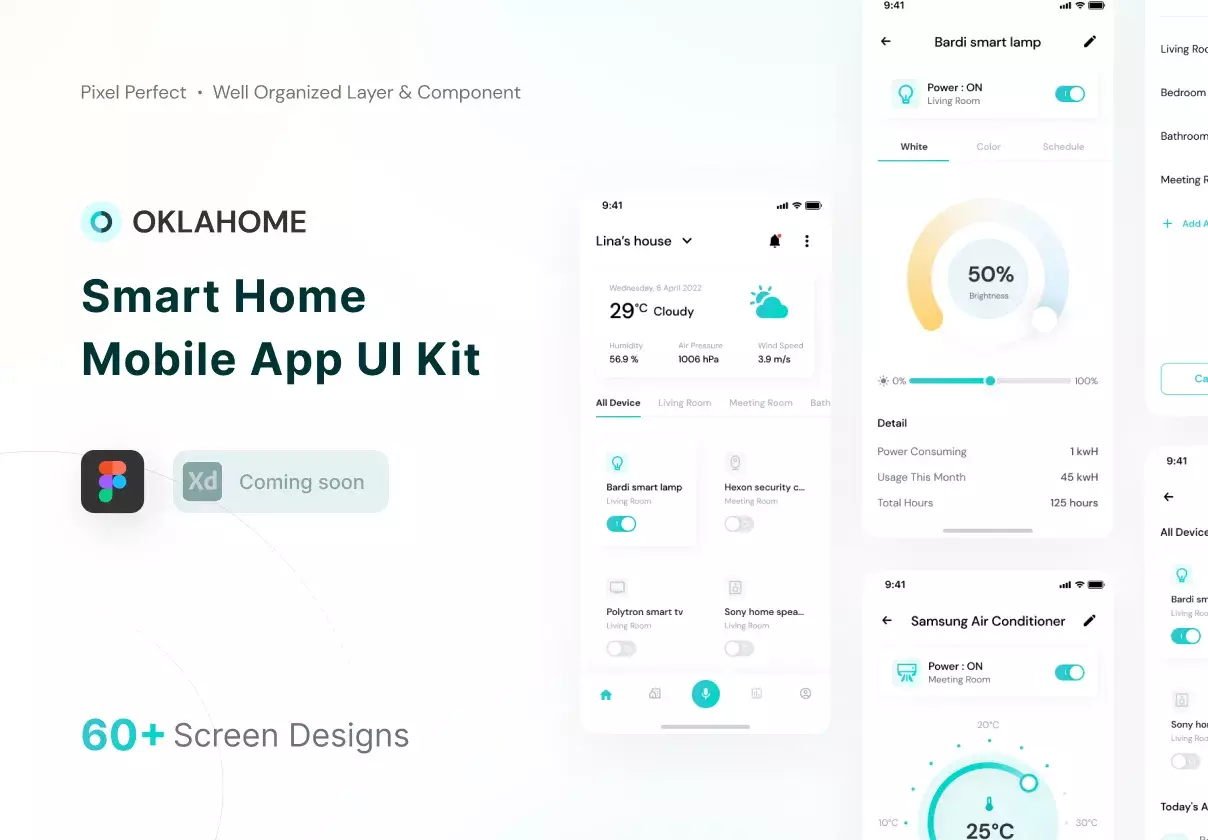 Oklahome - Smarthome Mobile App UI Kit