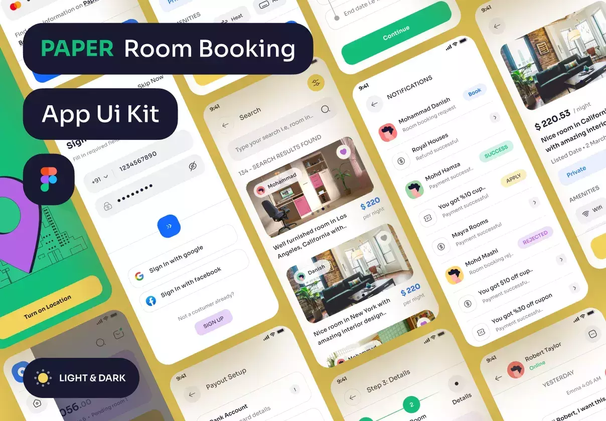 Paper Room Booking App Ui Kit