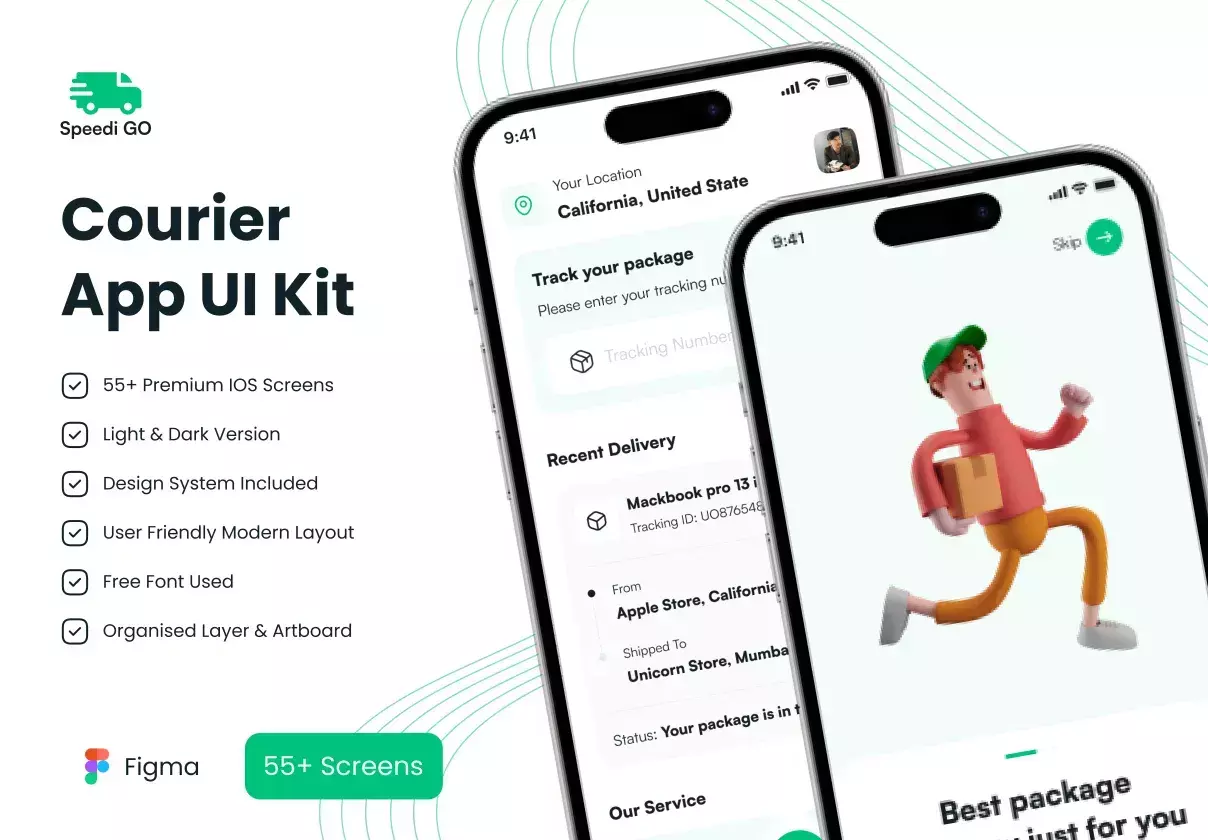 Courier App UI Kit