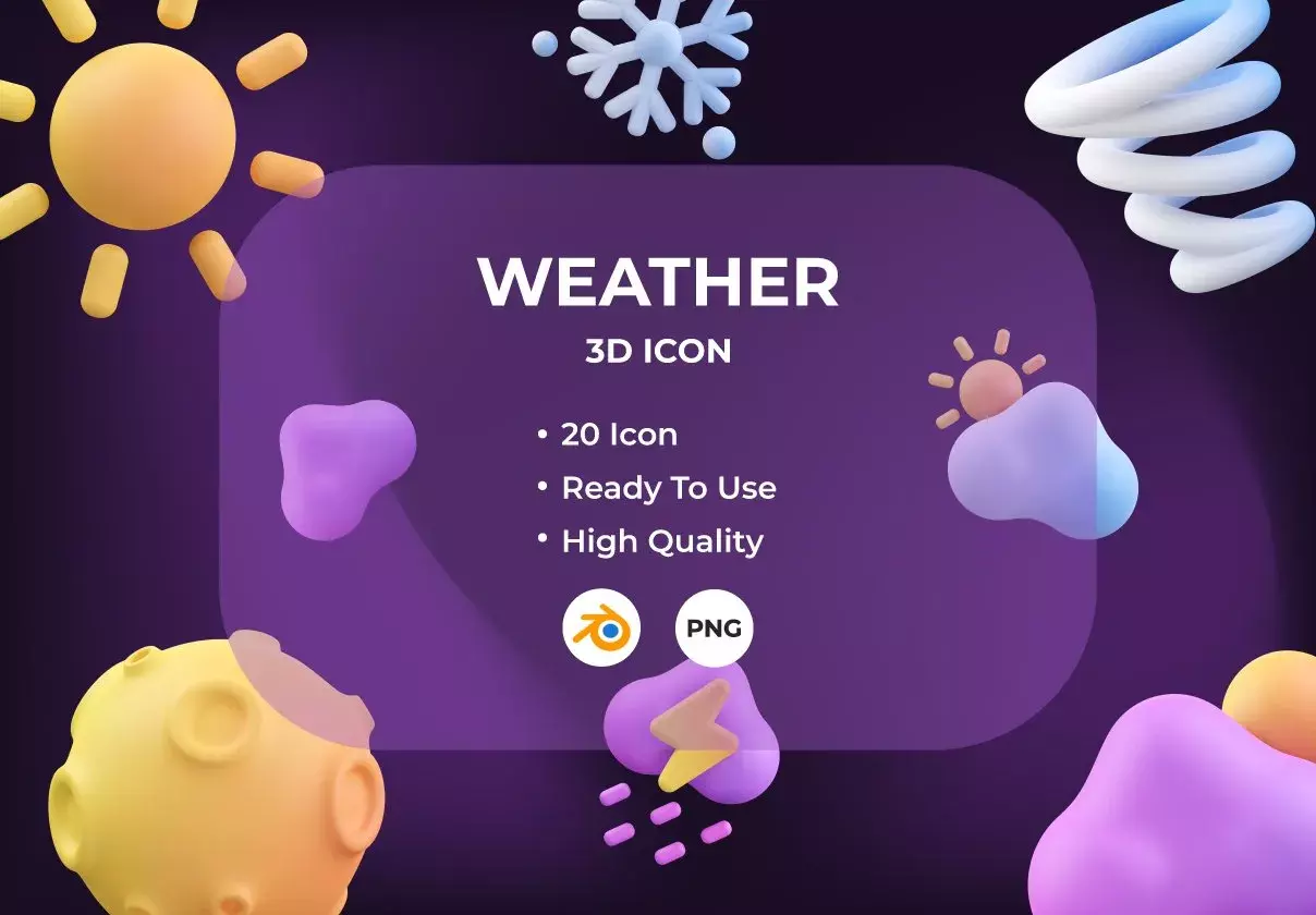 Weather 3D Icon