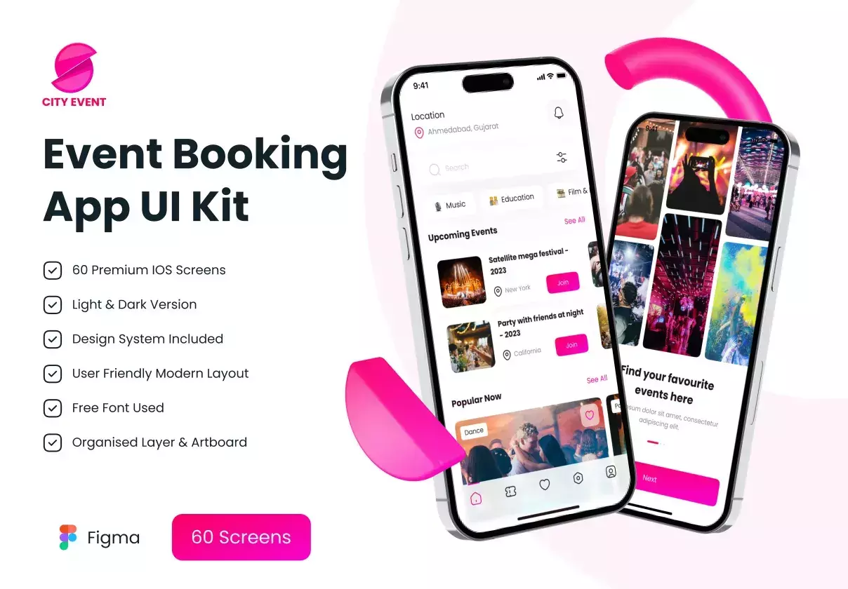 Event Booking App UI Kit