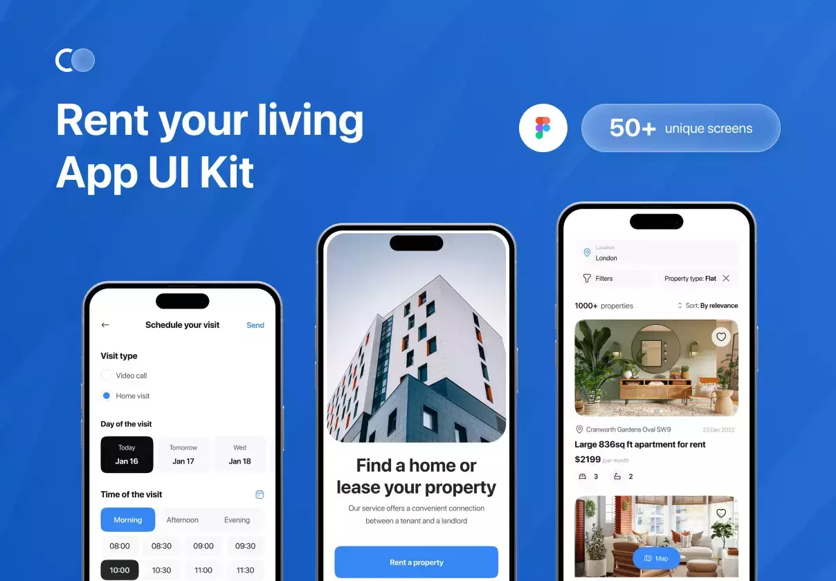 Rent your living App UI Kit