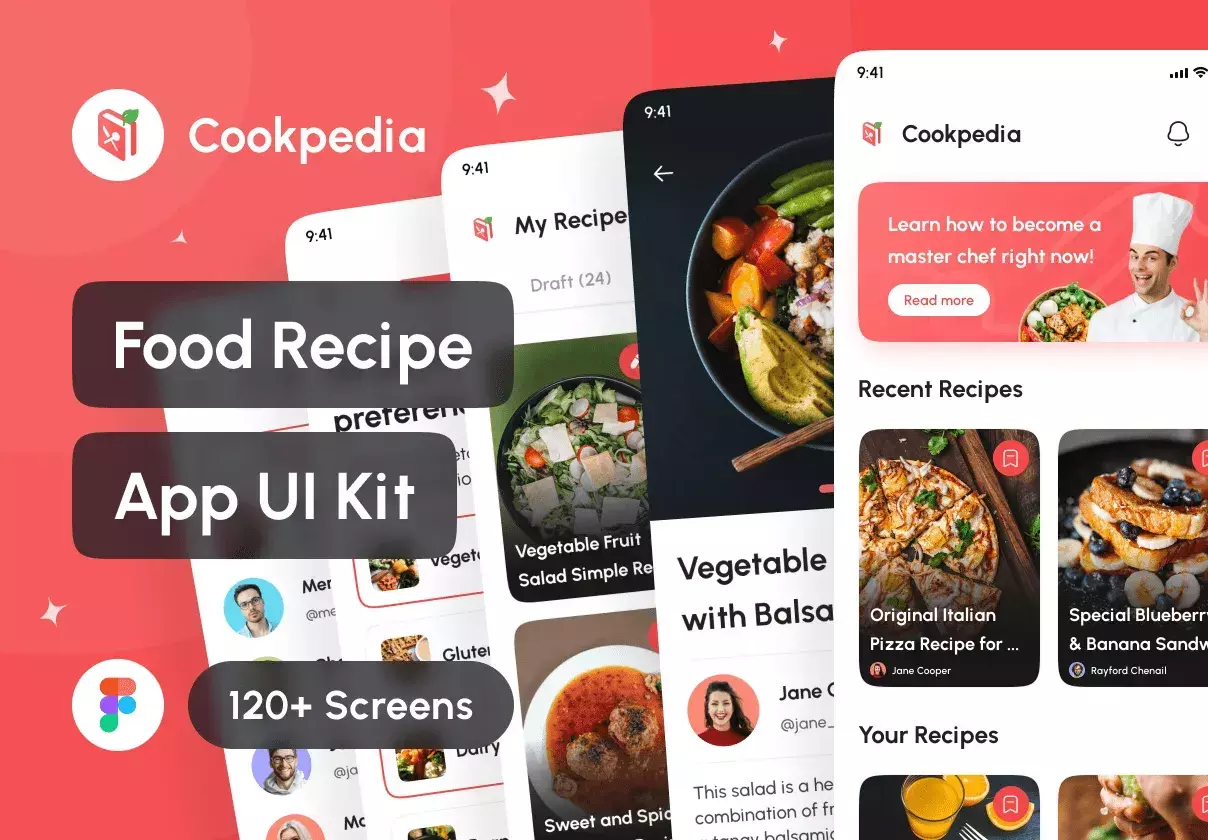 Cookpedia - Food Recipe App UI Kit