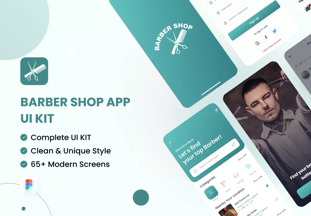 Barber App UI Kit