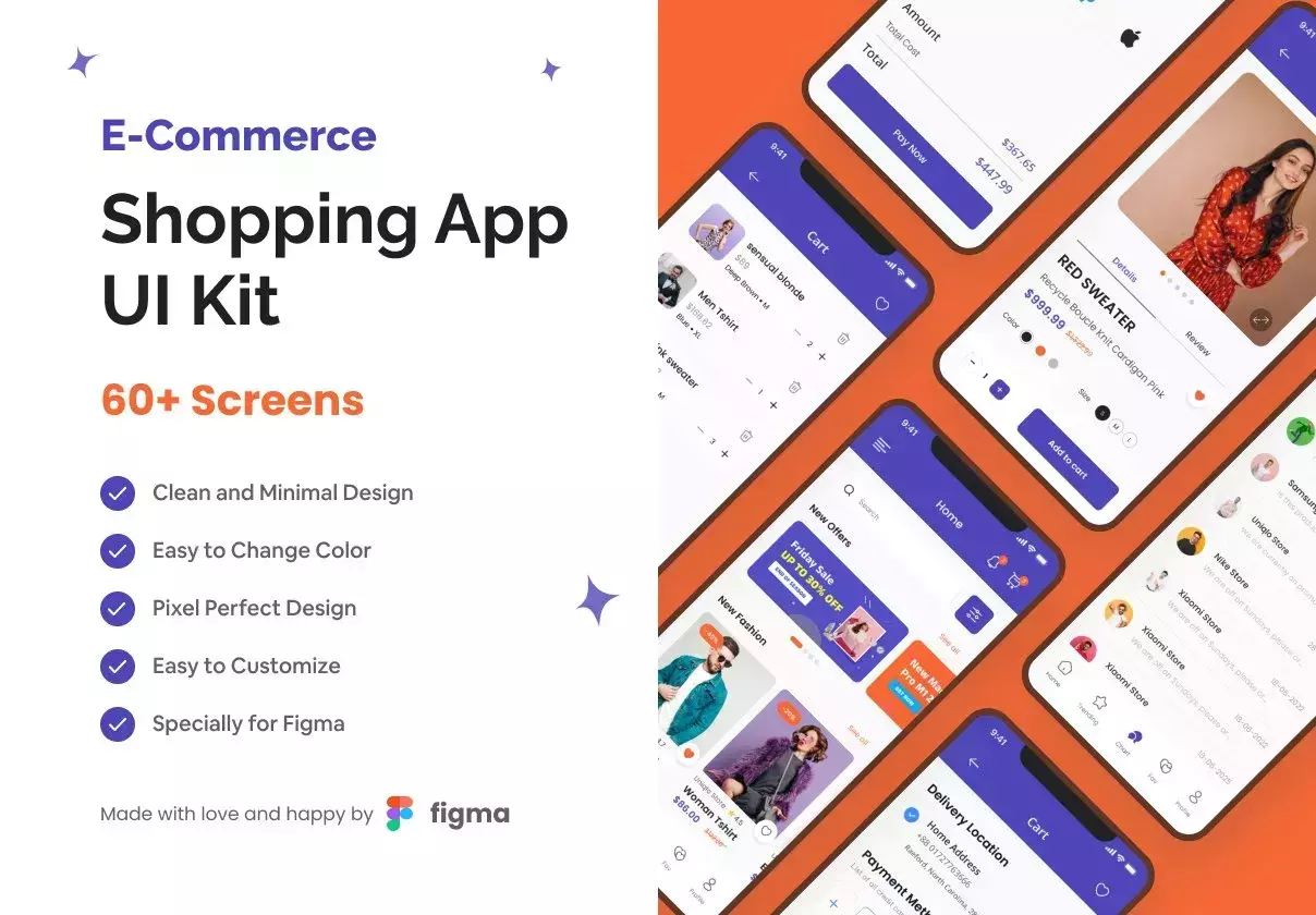 E-Commerce Shopping App UI Kit