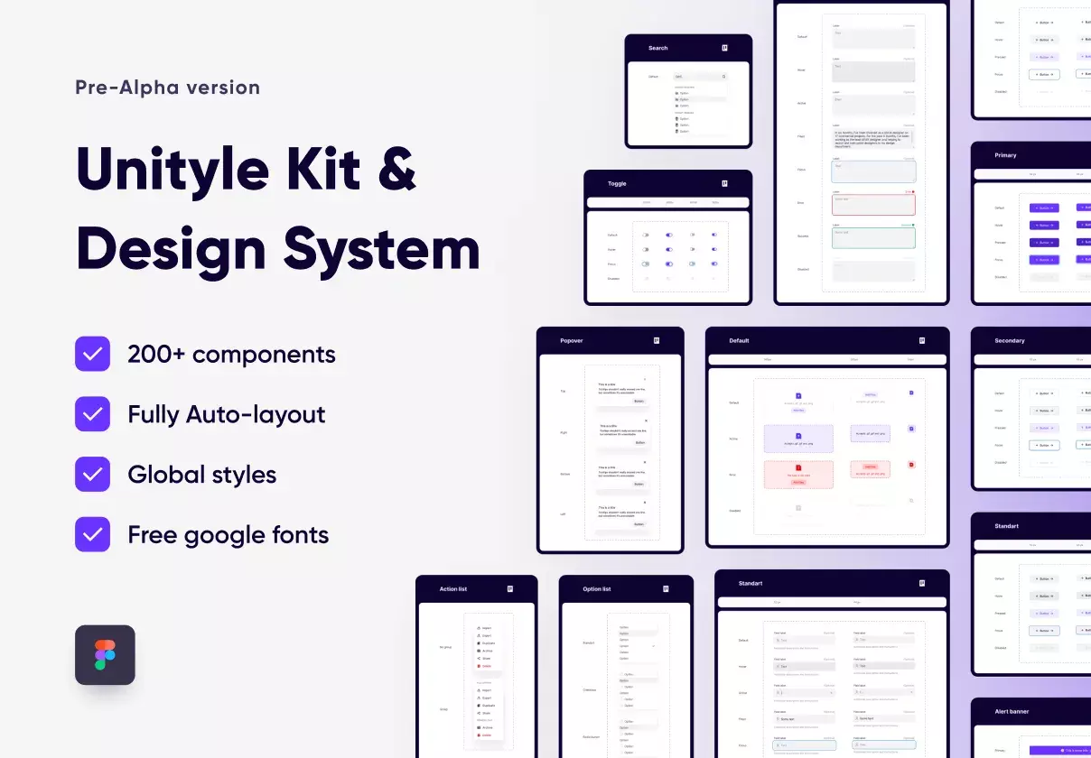 Unityle.DS - Design System & UI Kit