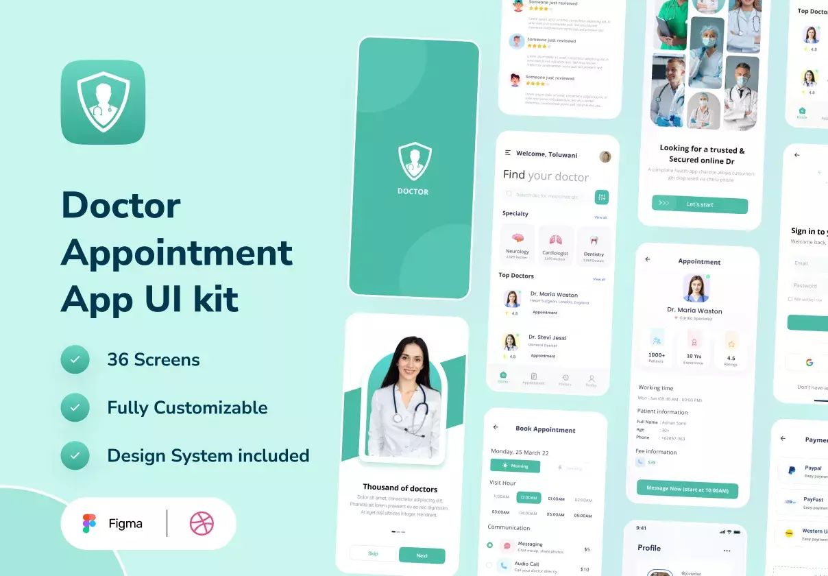 Doctor Appointment App Ui Kit