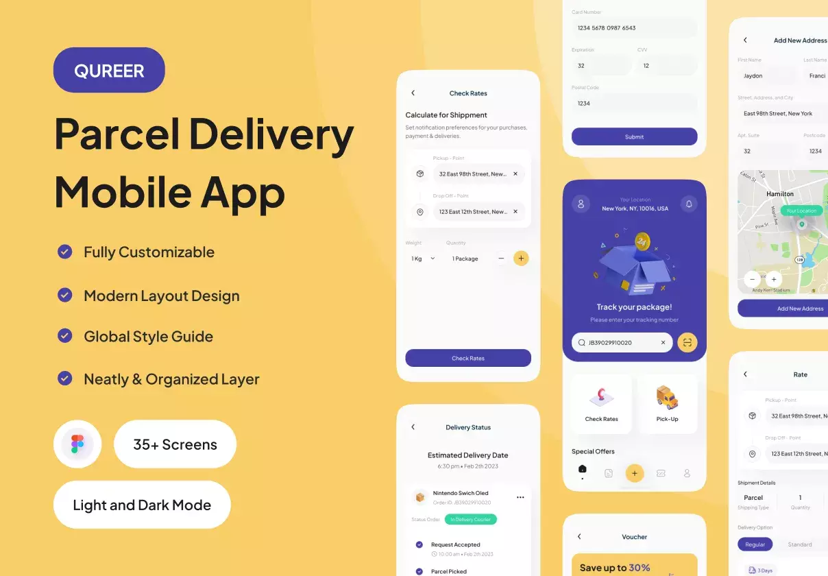 Qureer - Parcel Delivery Mobile App