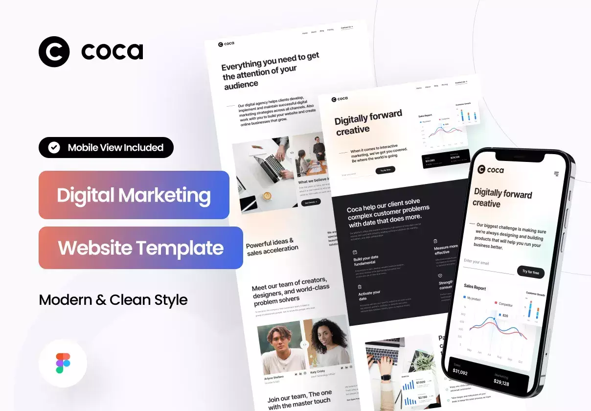 Coca - Digital Marketing Website