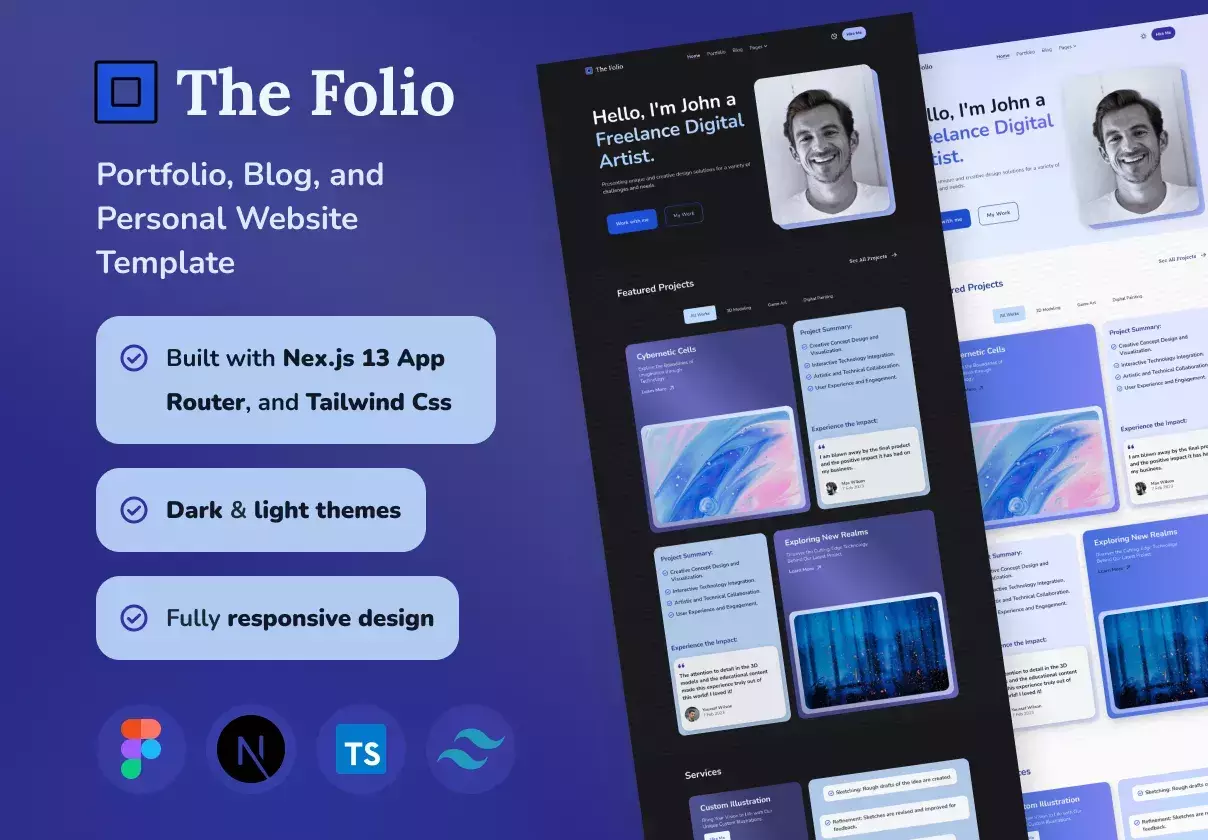 The Folio - Portfolio, Blog, and Personal Website Template.