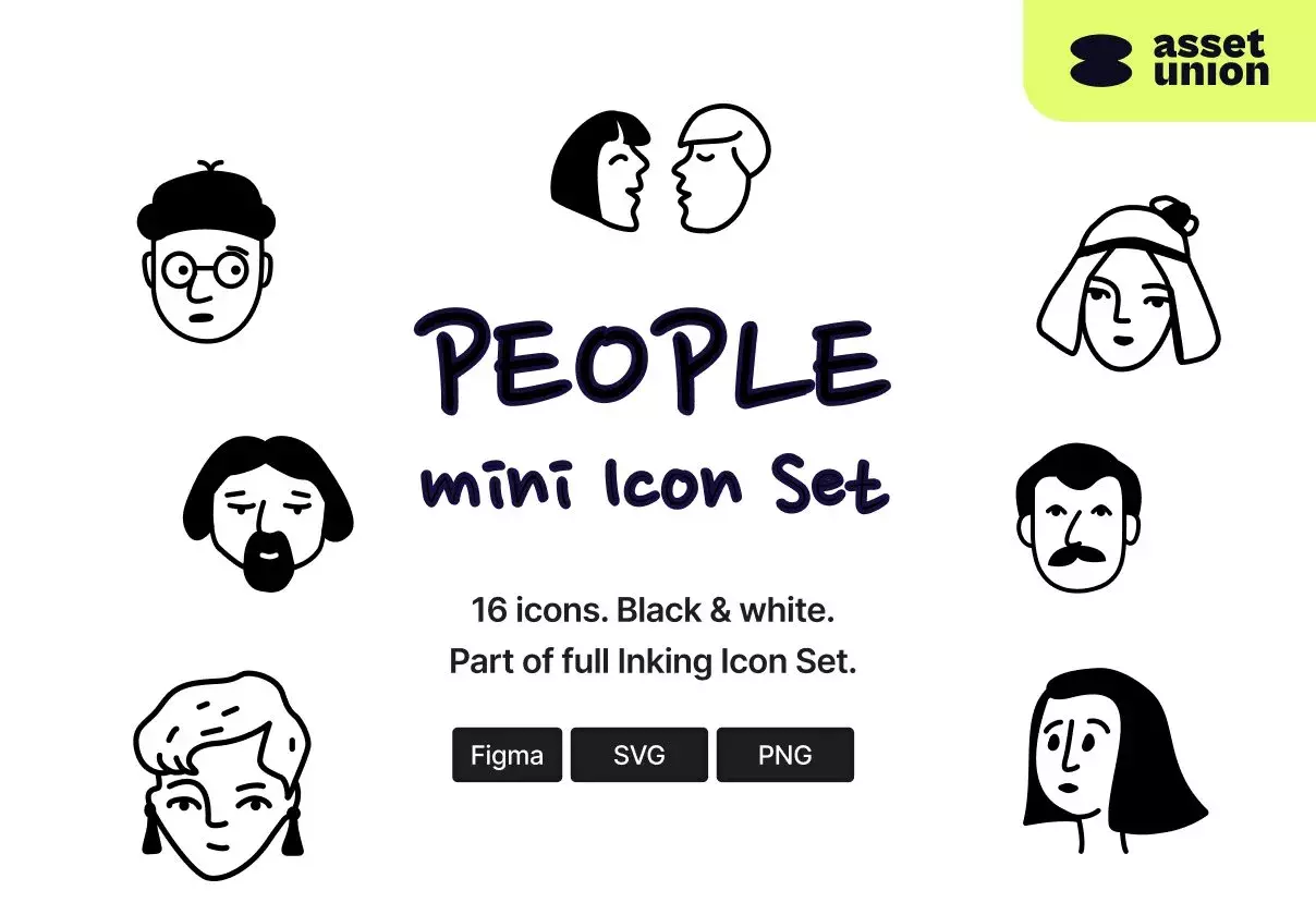 People - Inking Icon Set