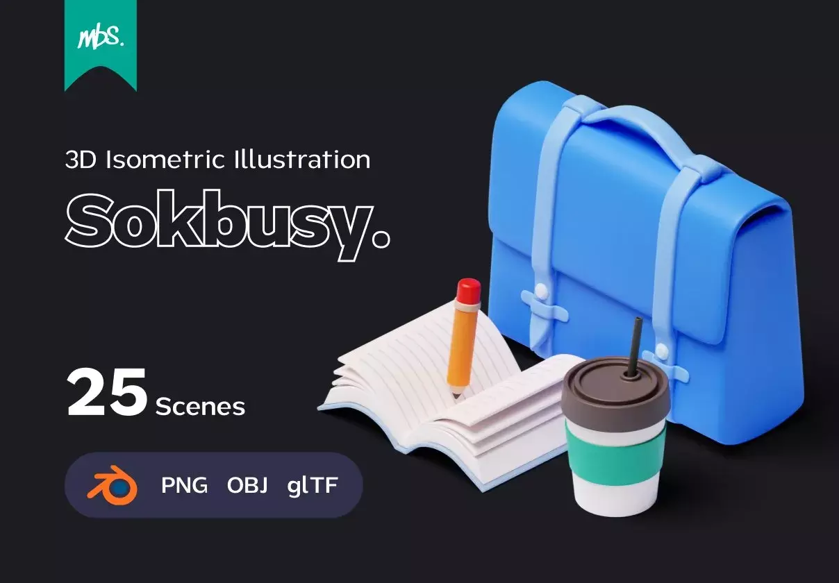 Sokbusy - Isometric Illustration