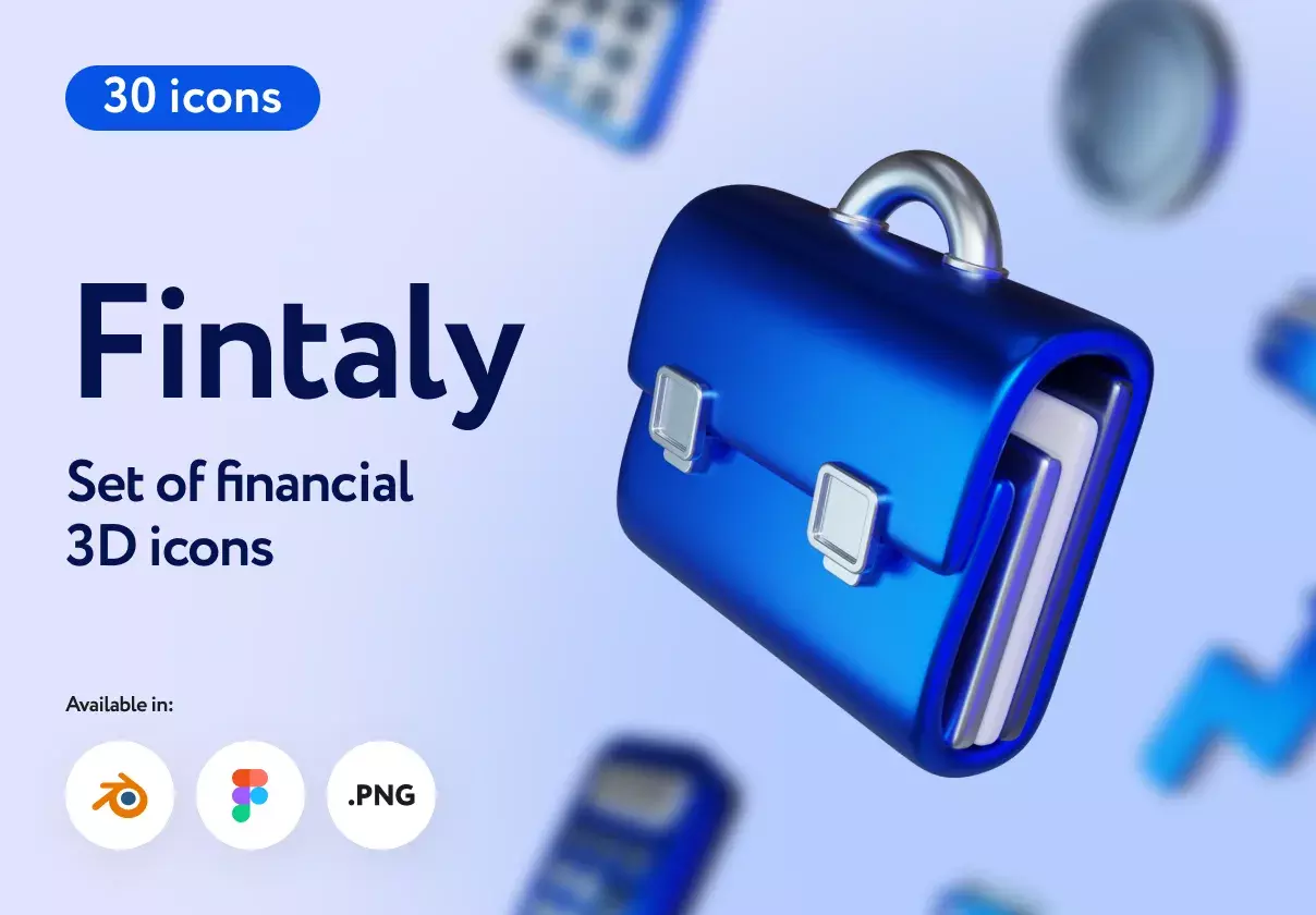 Fintaly Finance 3D Icons